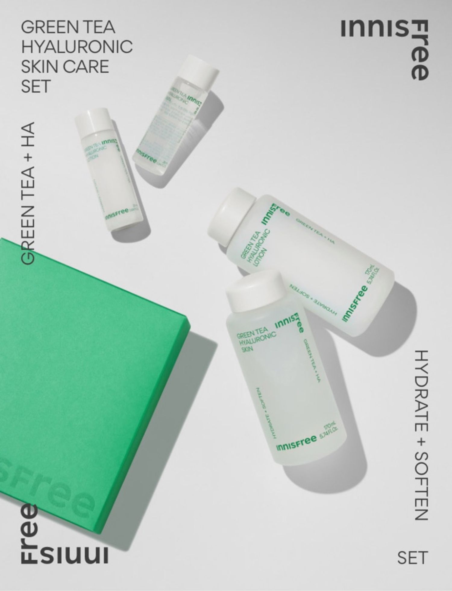INNISFREE GREEN TEA HYALURONIC SKIN CARE SET 
