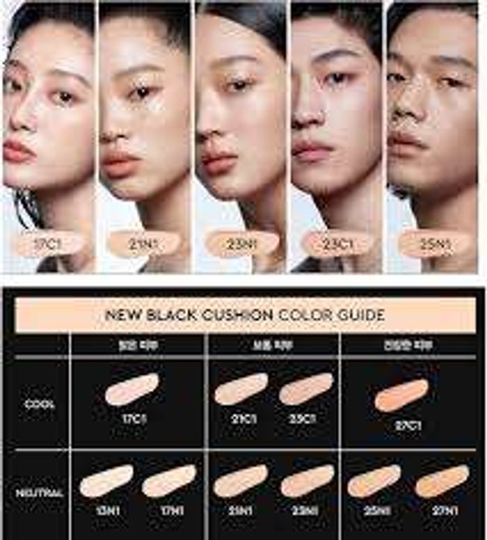 Hera Black New cushion with refiller