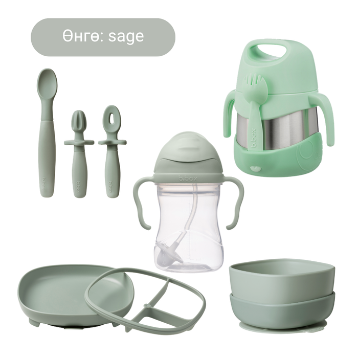 Бор хоолны иж бүрэн багц / The Ultimate Solid Food Bundle - sage