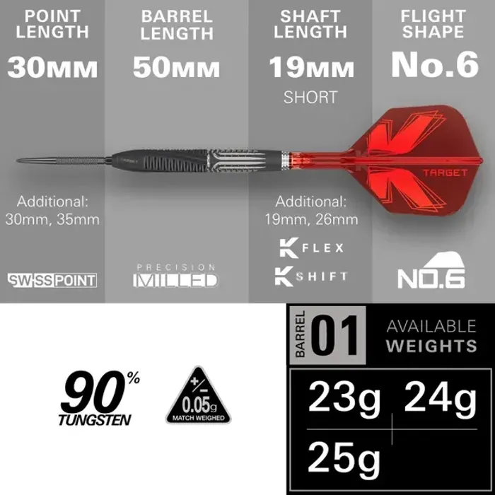 TARGET SHIFT 90% - Steel Tip