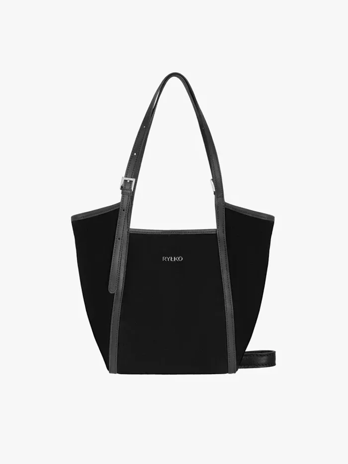 Black medium-sized handbag