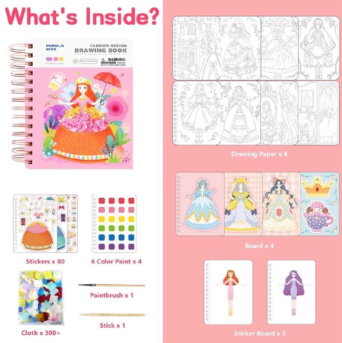 Fashion Design Drawing Book - 3in1 Загвар зохион бүтээгчийн ном