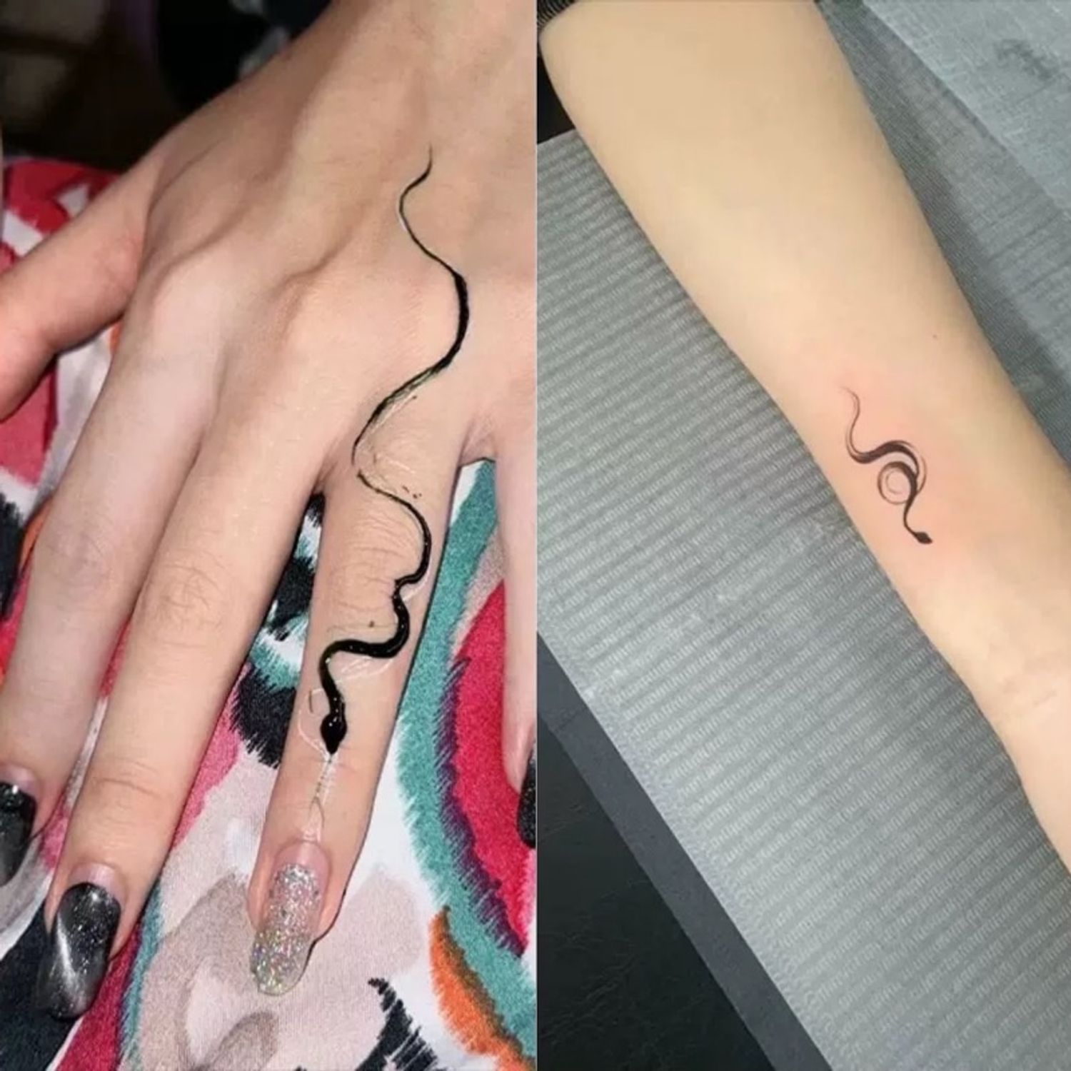 Hand Snake Tattoo