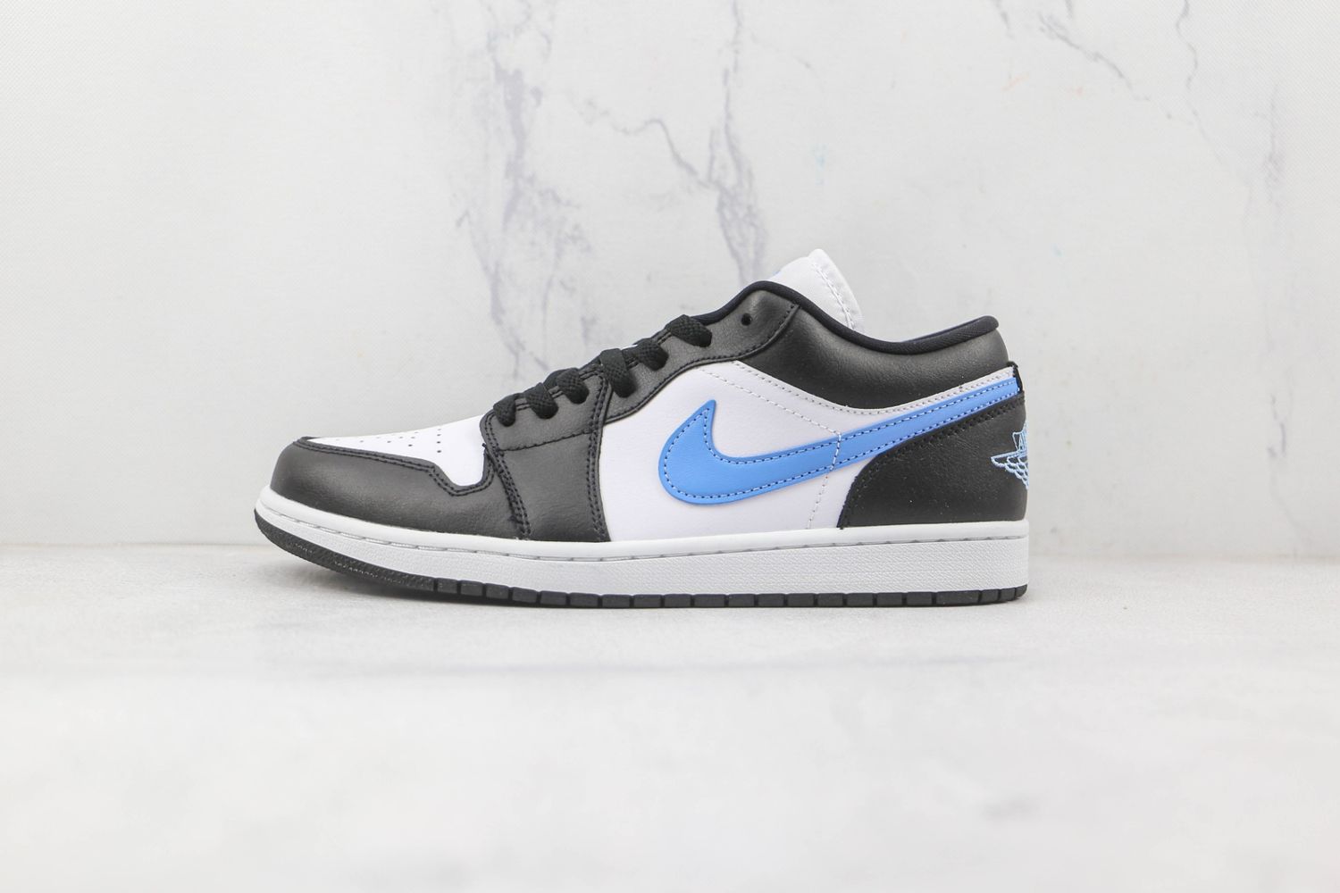 Jordan 1 Low Black University Blue White (Women's)