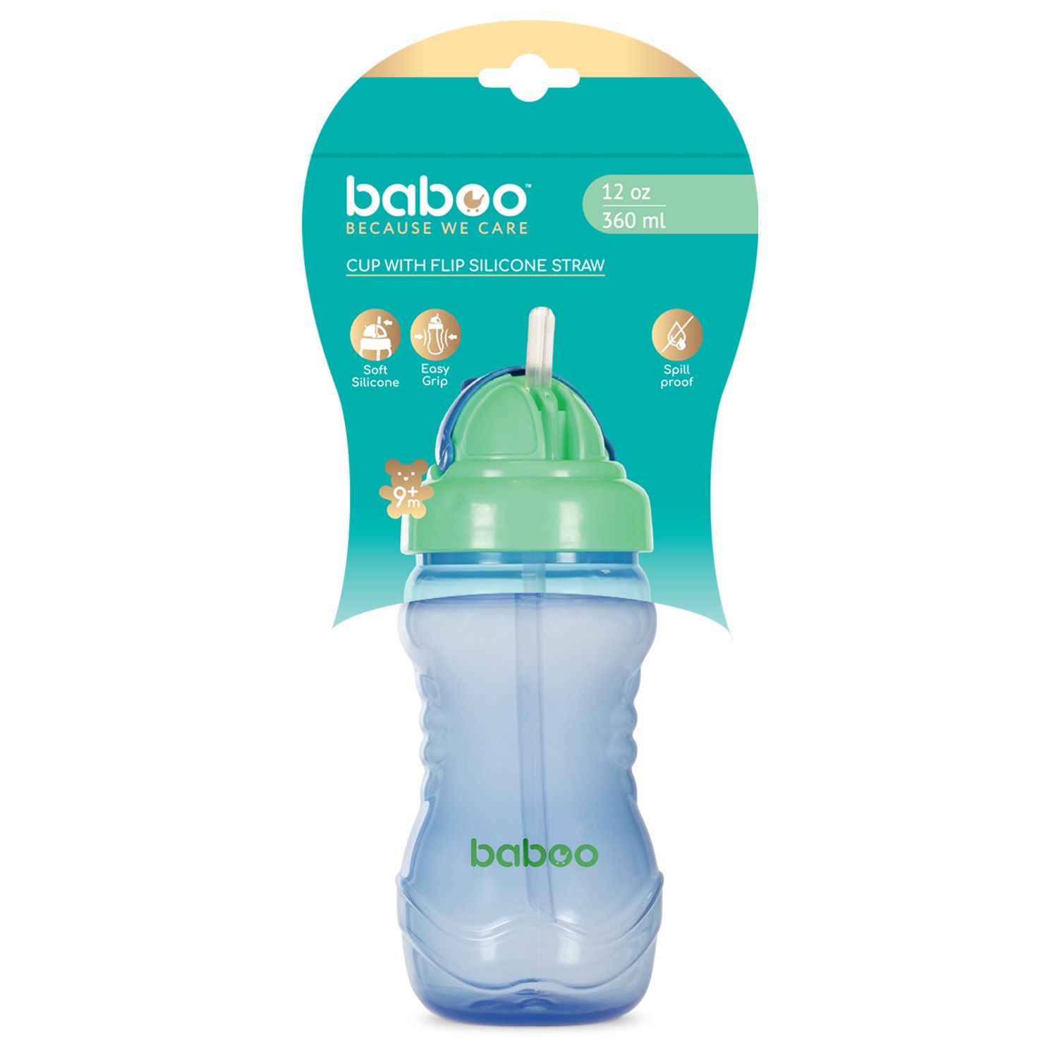 Baboo силикон соруултай аяга 9+сар