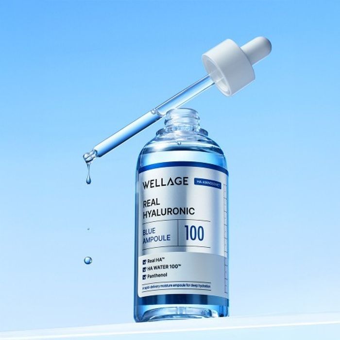 WELLAGE Real Hyaluronic Blue Ampoule 75ml+75ml