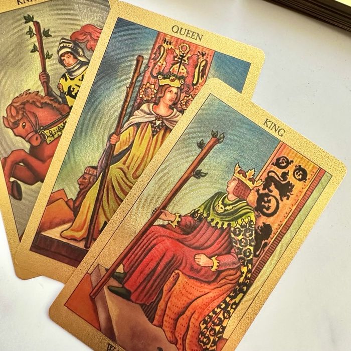 Black Gold Foil Big Tarot | Хар Хулдаасан Том Тарот Хөзөр