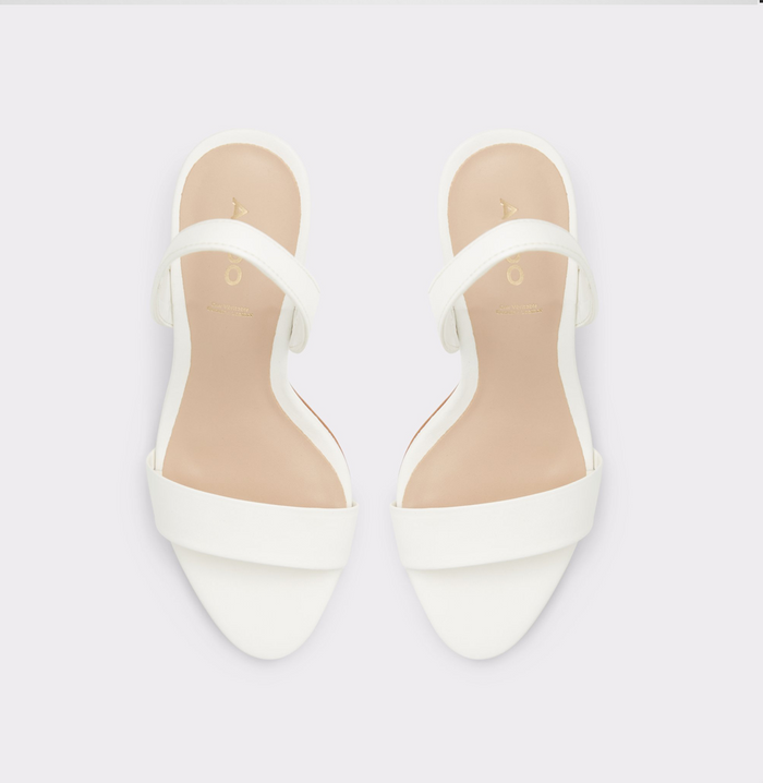 PEMELA-121-WHITE/BONE-Ladies Dress Sandals