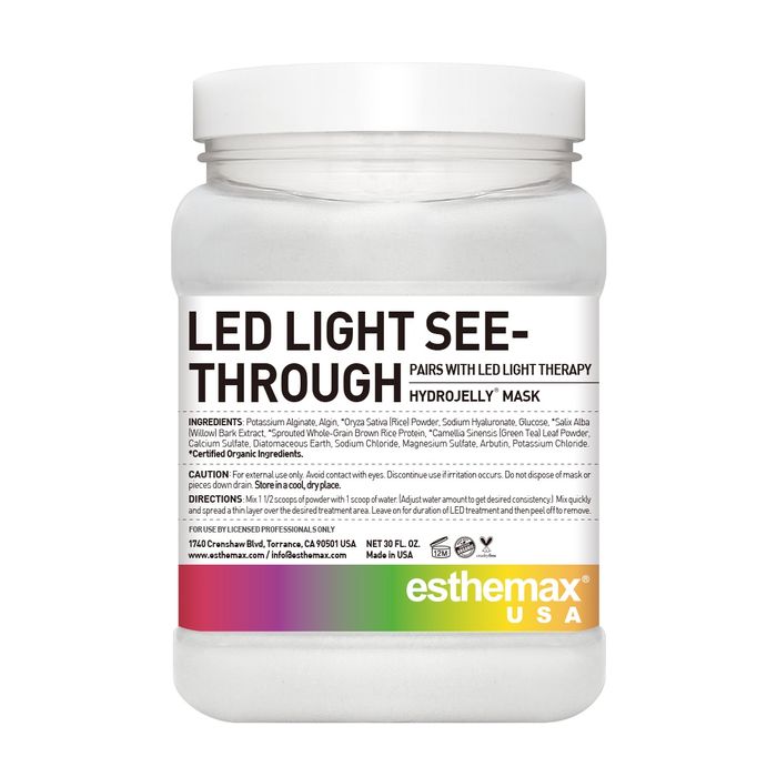 Led light see-through Hydrojellymask 30 oz