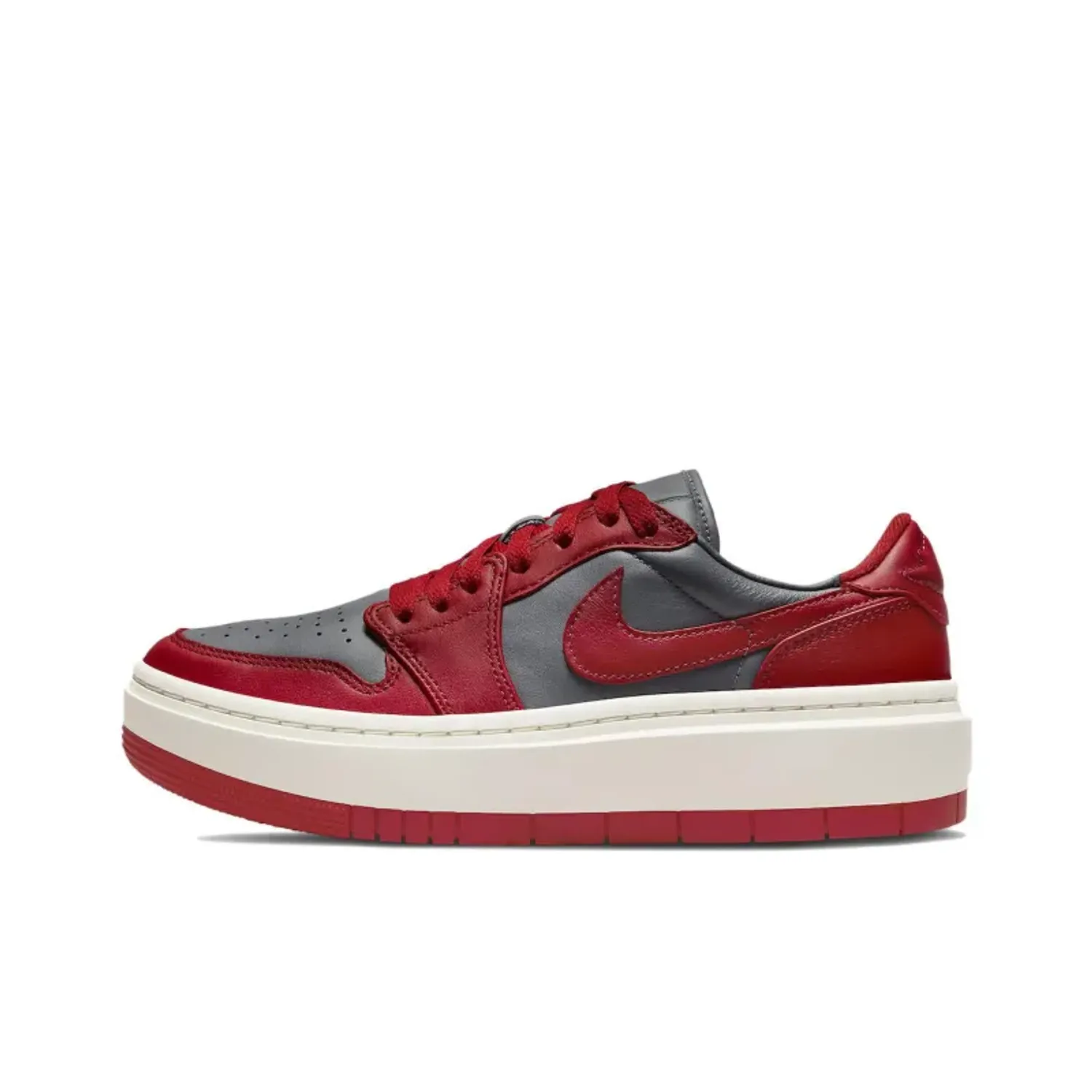 Jordan 1 Elevate Low Dark Grey Varsity Red Women's