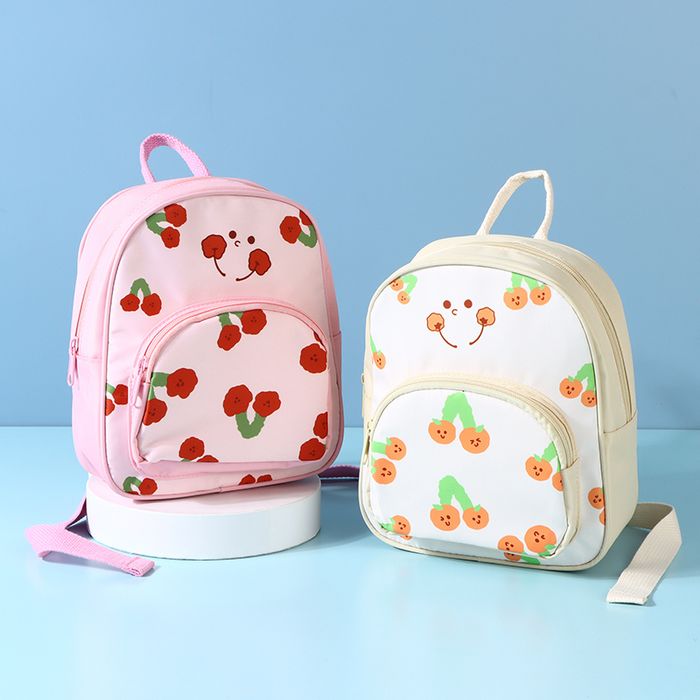 Cherry Smiley Face Children's Backpack