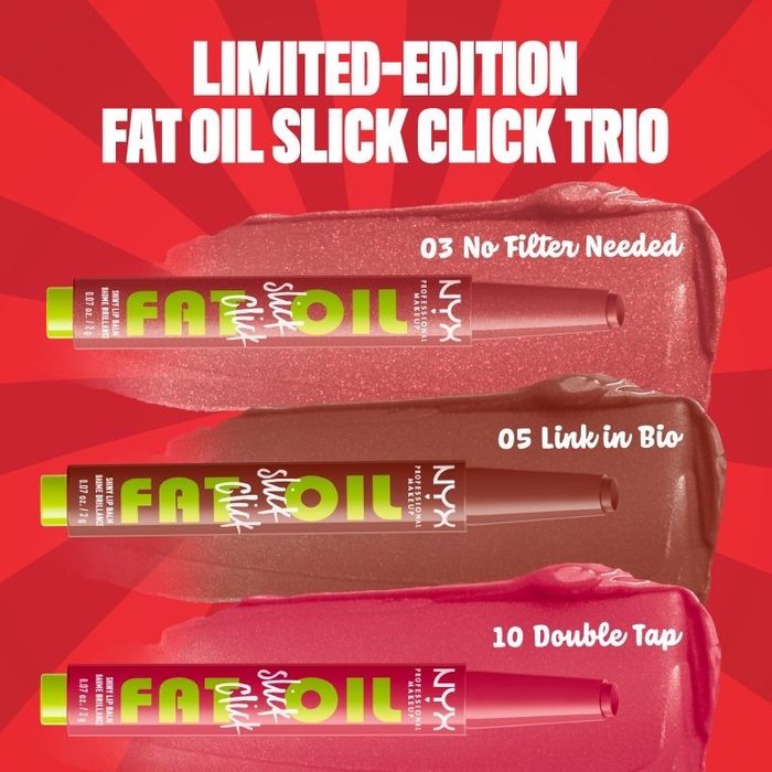 NYX shiny lip balm trio 