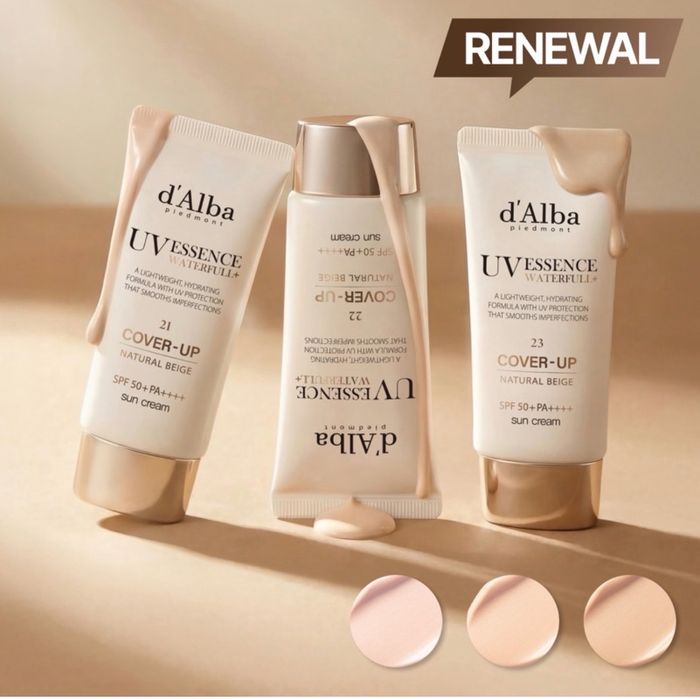 d.ALBA UV ESSENCE WATERFULL+ COVER UP SUN CREAM 