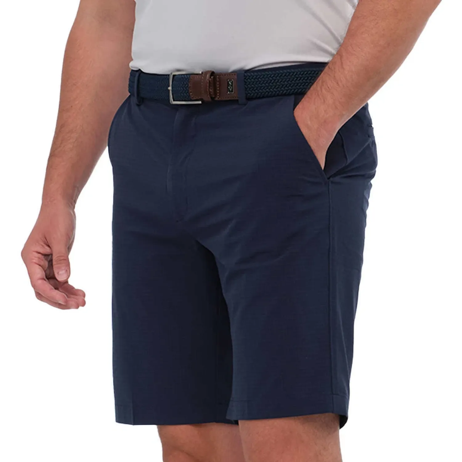 Greg Norman Men's Stretch Short, Blue, Size 40