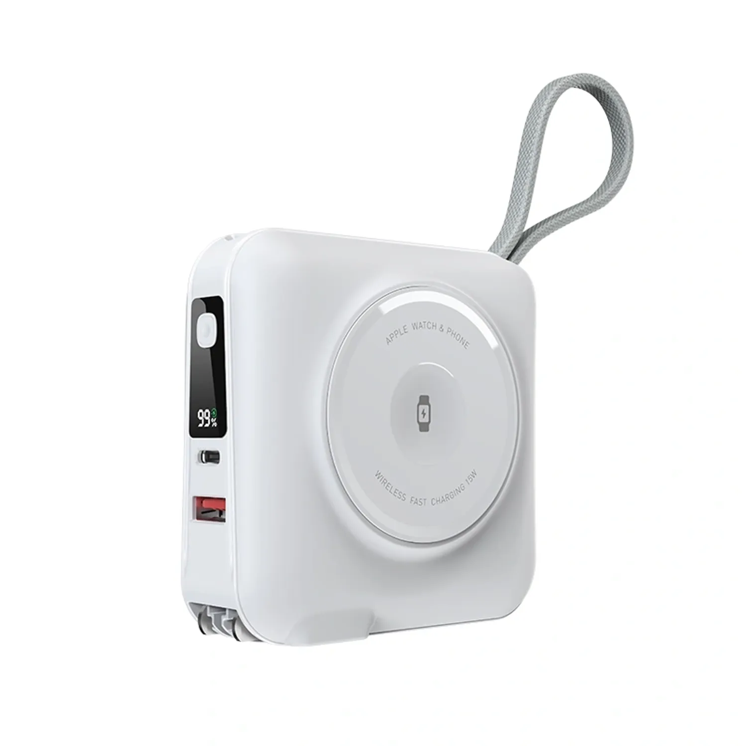 WiWU 6 in 1 Wireless Magnetic Power Bank with Type-C and AC Outlet