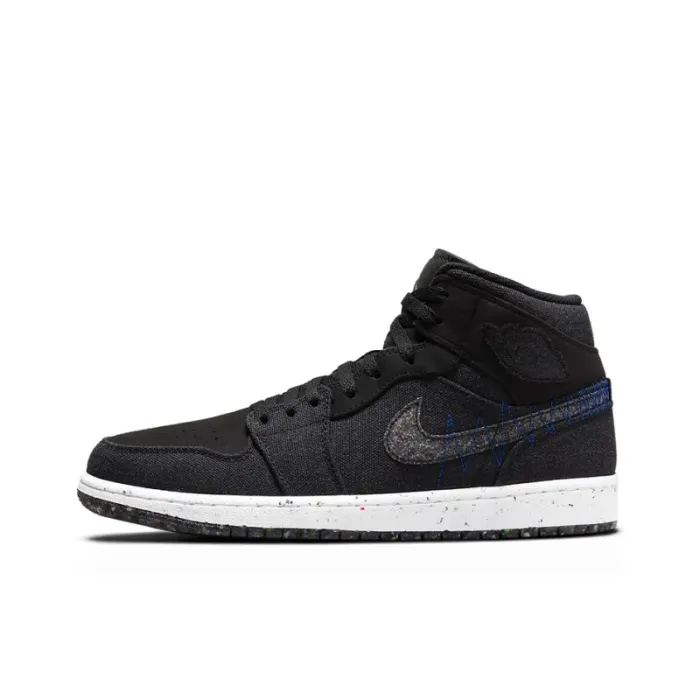 Jordan 1 Mid Crater Black