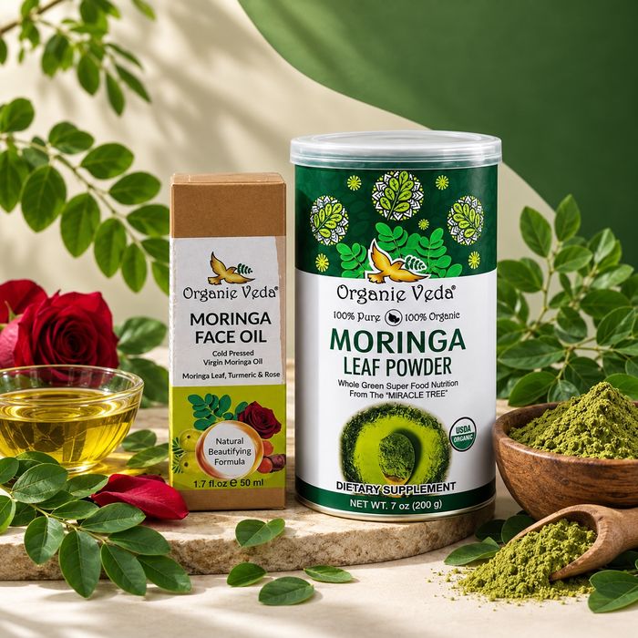 Organic Veda Moringa Nutrition & Beauty Duo