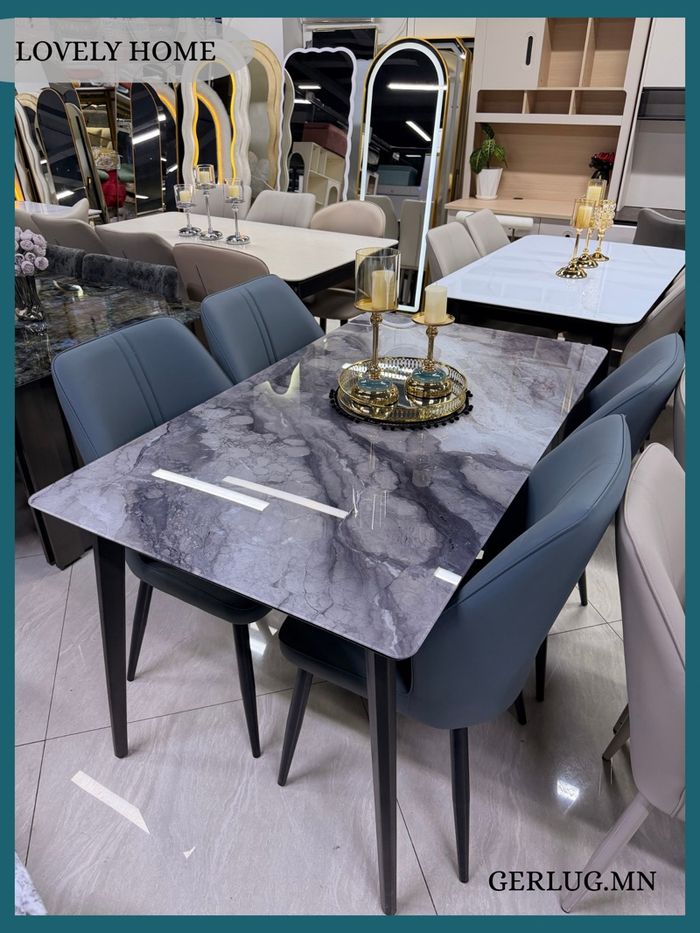 Саарал шилэн тавцантай ширээ 