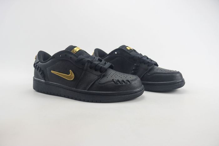 Jordan 1 Low Method of Make Black Metallic Gold (Women's)