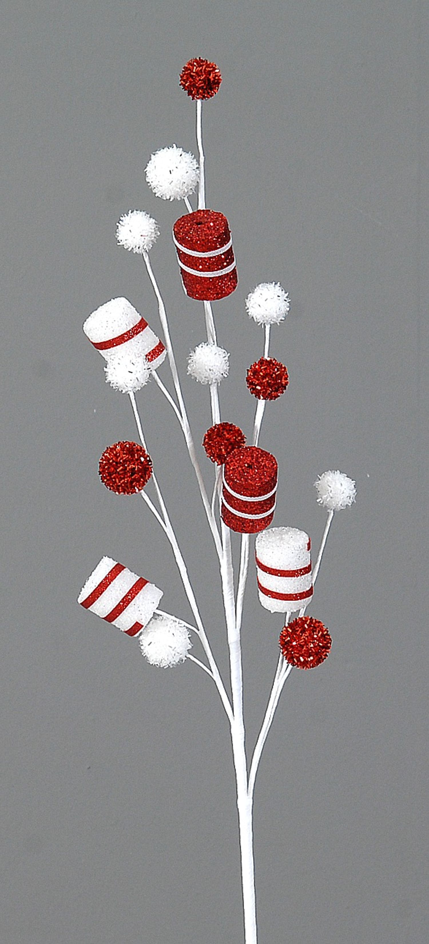 Branch w/red&white balls