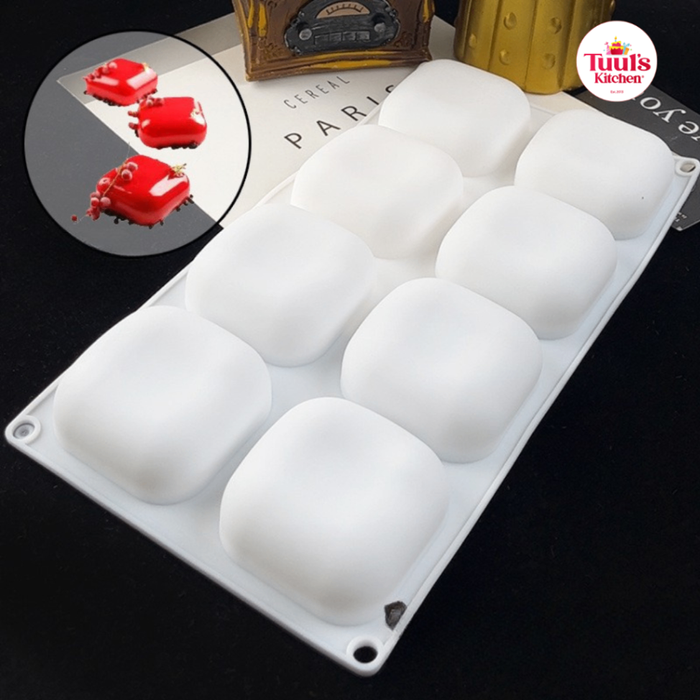 Мүссний силикон дөрвөлжин 8тай хэв