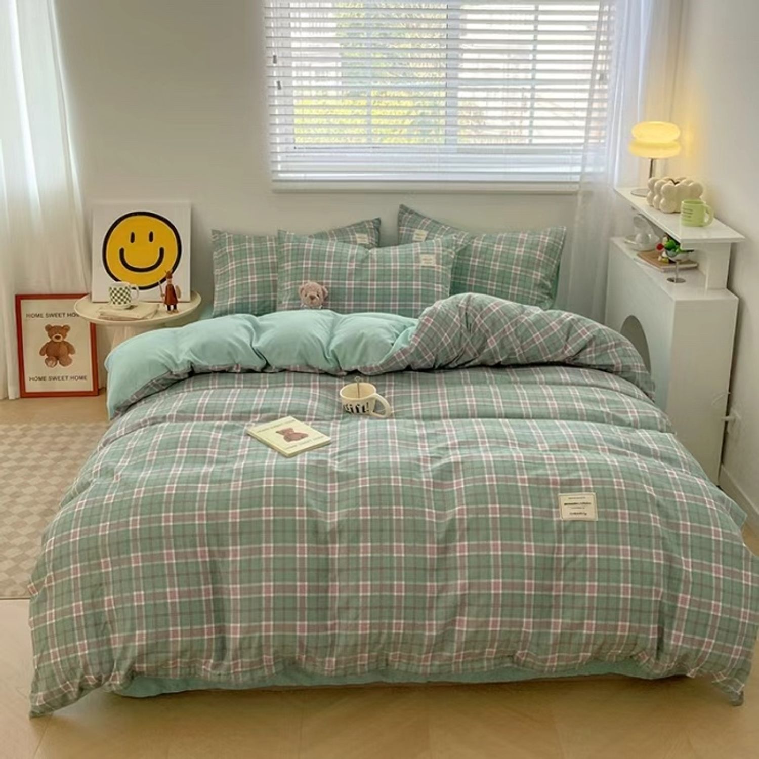 Хөвөн даавуу - 200:230 цайвар ногоон