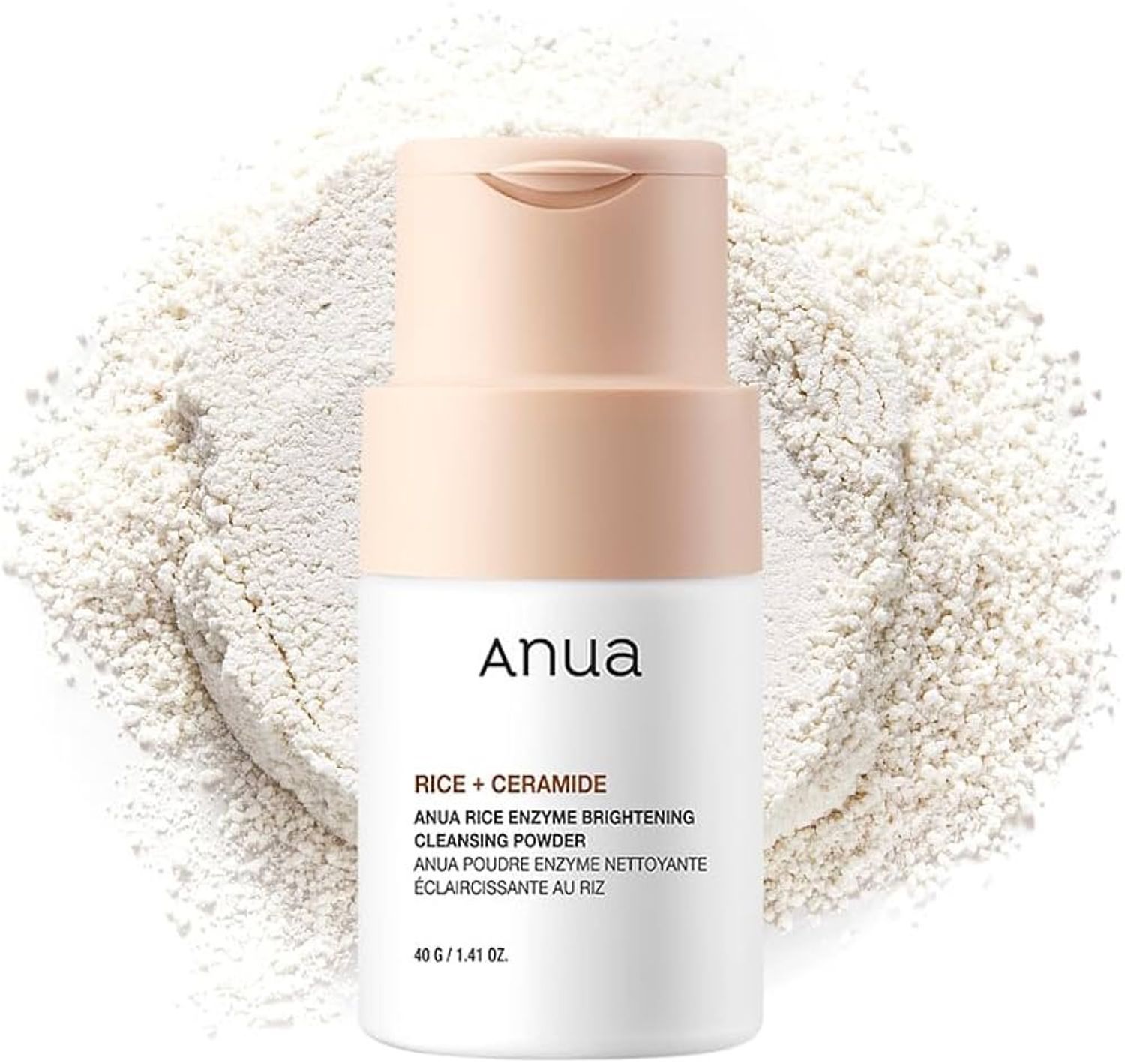 Anua rice+ceramide enzyme brigthening cleansing powder