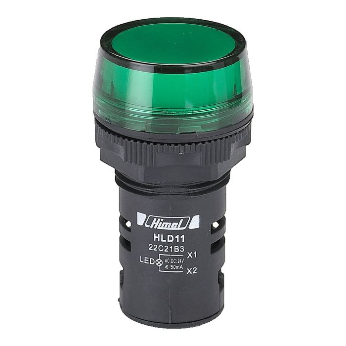 PILOT LIGHT 22MM AC 240V GREEN