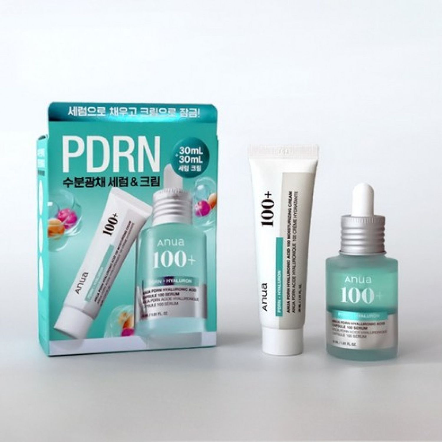 Anua PDRN Hyaluronic Acid Capsule 100 set Serum 30ml+Cream 30ml