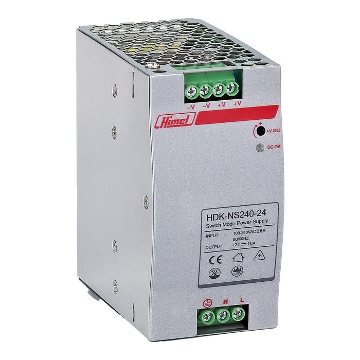 HDK, DIN RAIL, 240 W, 24 V