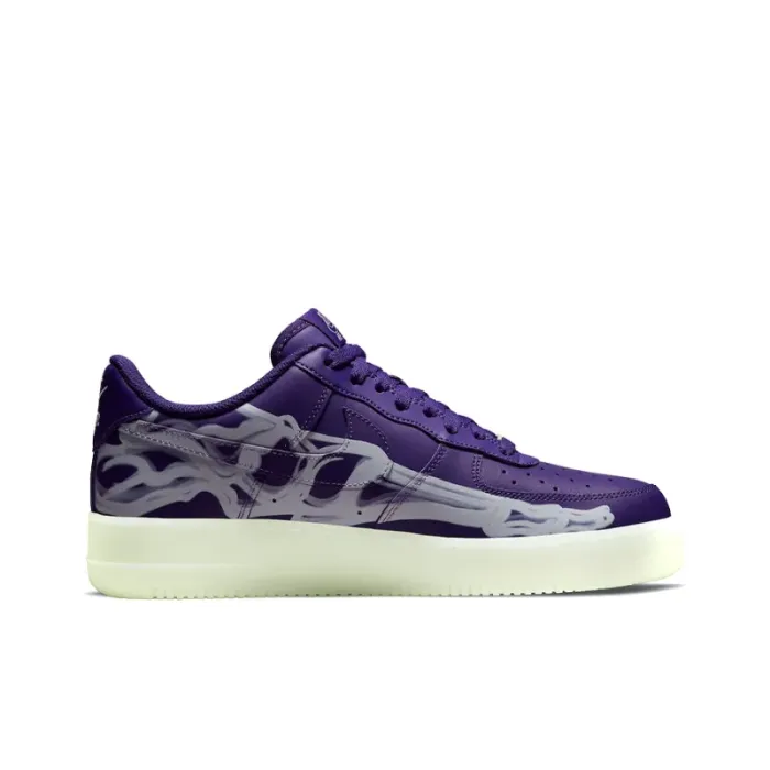 Nike Air Force 1 Low '07 QS Purple Skeleton Halloween
