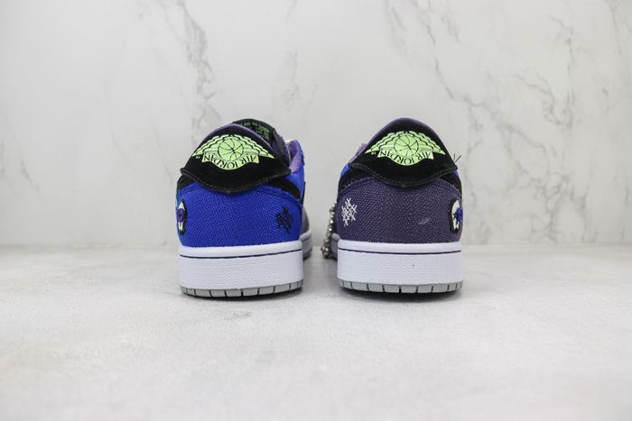 Zion Williamson x Air Jordan 1 Low Purple and Blue