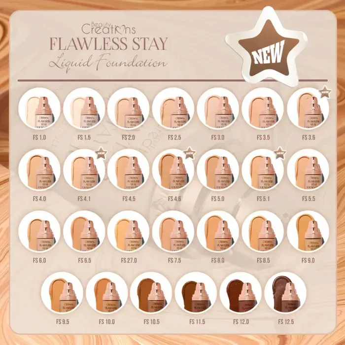  Beauty creations flawless stay foundation