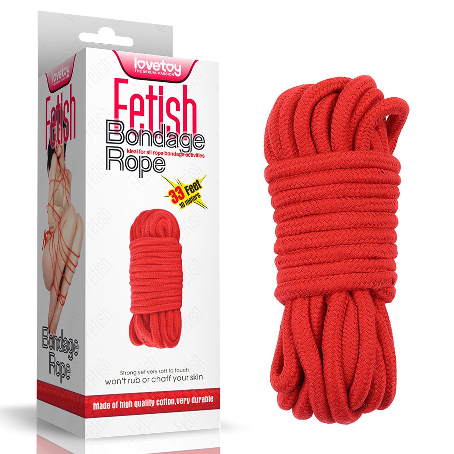 Fetish Bondage Rope/red/