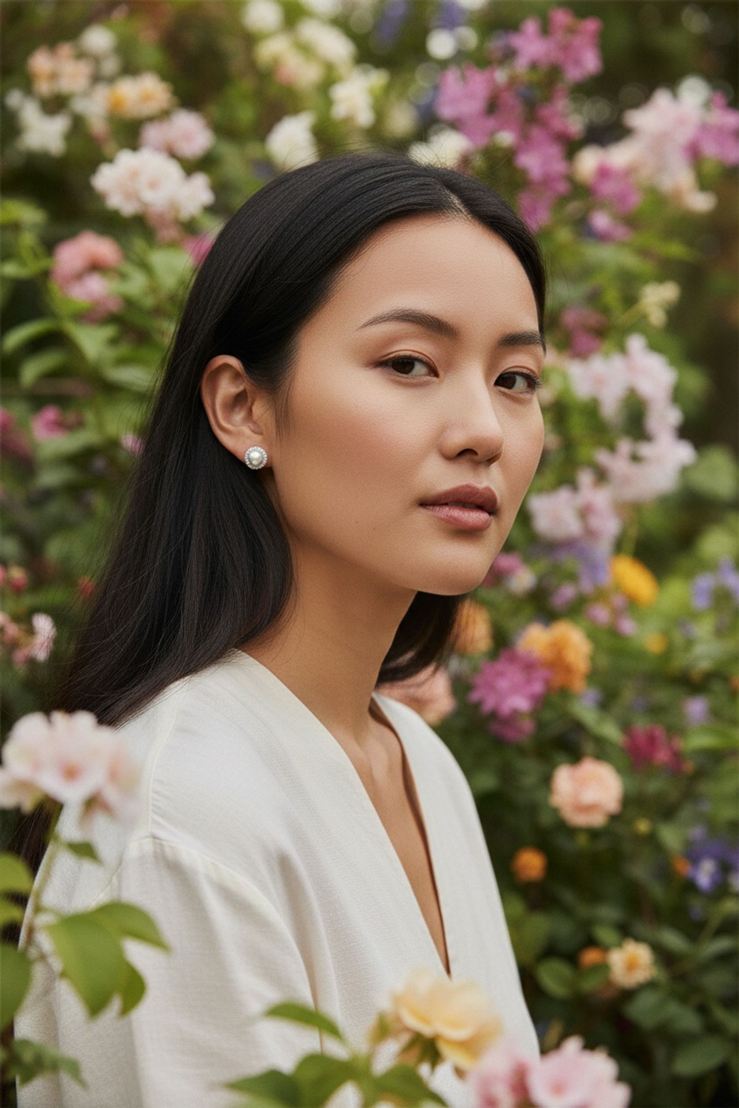 925 Мөнгөн Сувдан ээмэг