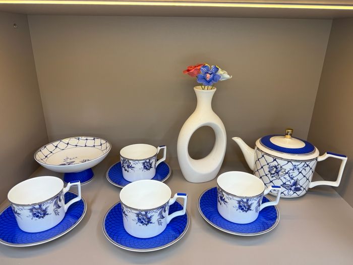 4 хүний гангар шаазан цайны сет