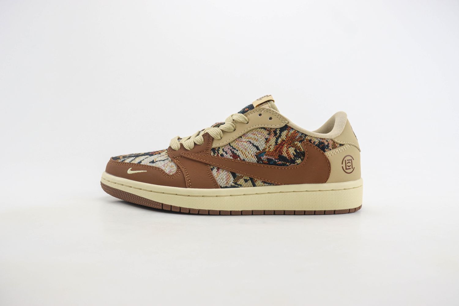 Travis Scott x Air Jordan 1 Low x Fragment Design OG SP 'All Brown Flowers'