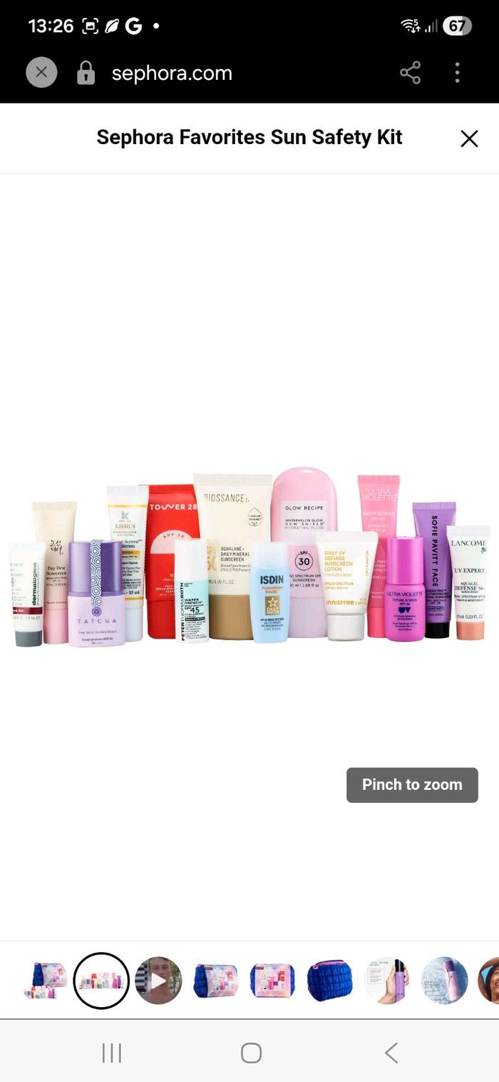 Sephora Sun Safety set