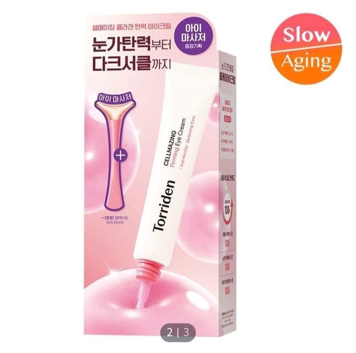 Torriden Cellmazing Small Molecule Collagen Firming Eye Cream+🎁🎁🎁eye massanger