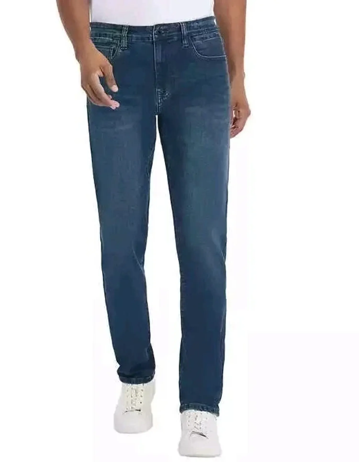 Kenneth Cole Men’s Jean Straight Fit Stretch Fabric Classic 5 pocket jeans, Size 34x29