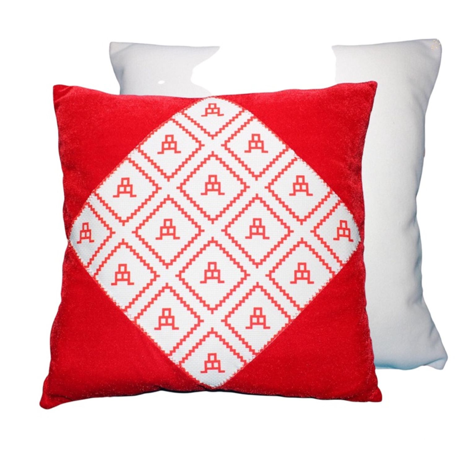 улаан хамбан дээр дөрвөлжин орсон