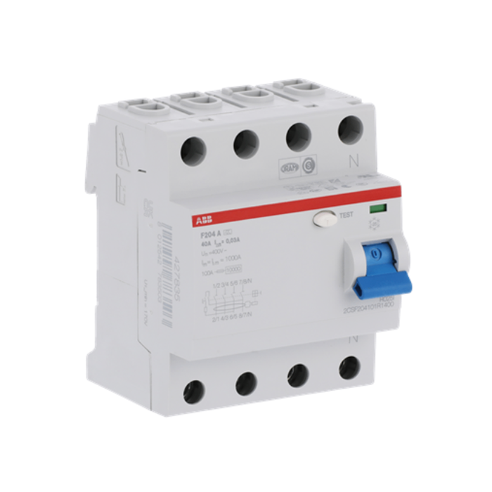 Дифференциал автомат таслуур F204 A-40/0,03 - 2CSF204101R1400Residual current operated circuit breaker (RCCB) 