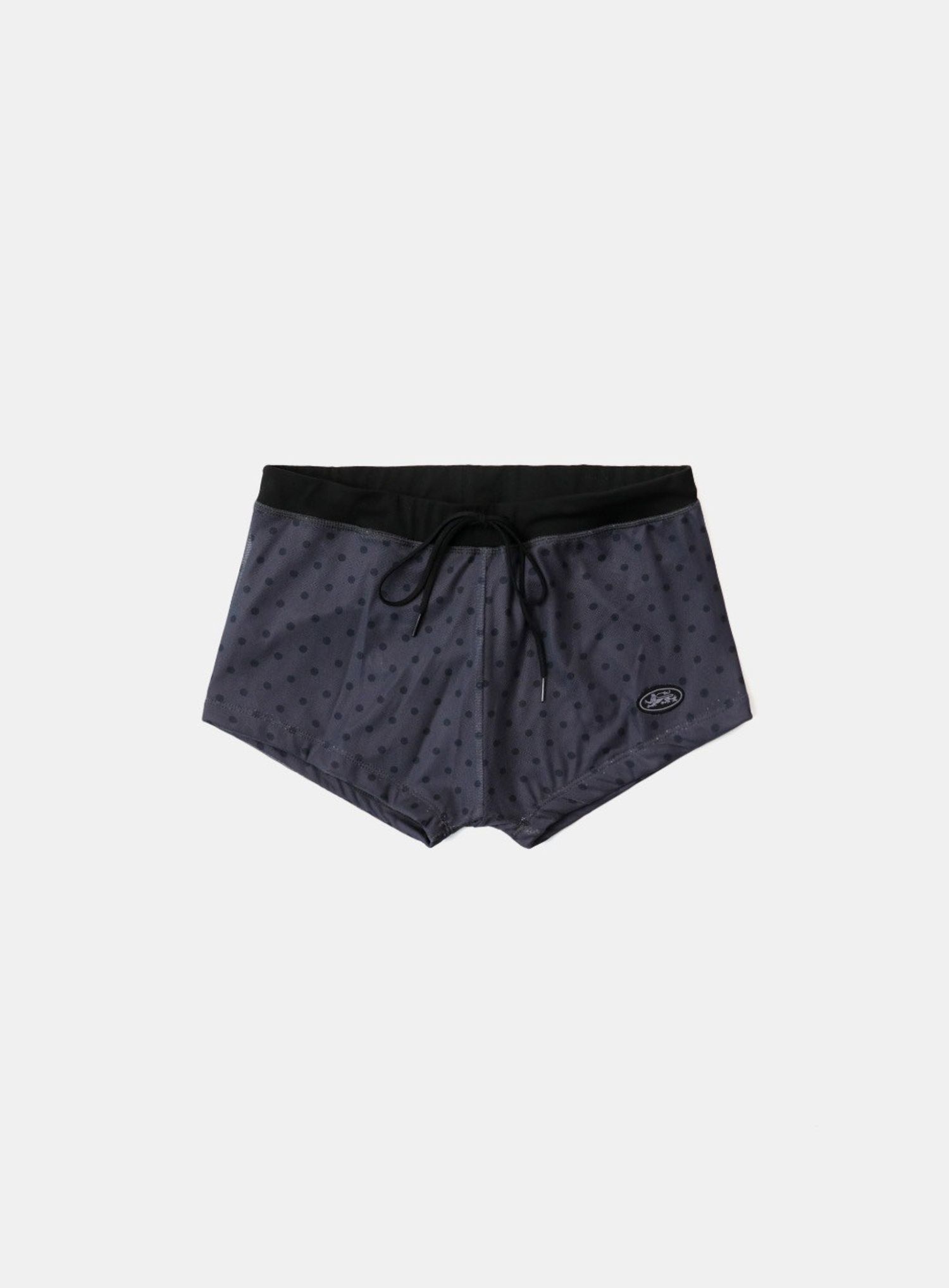 Splash Dot Boy Shorts - Charcoal