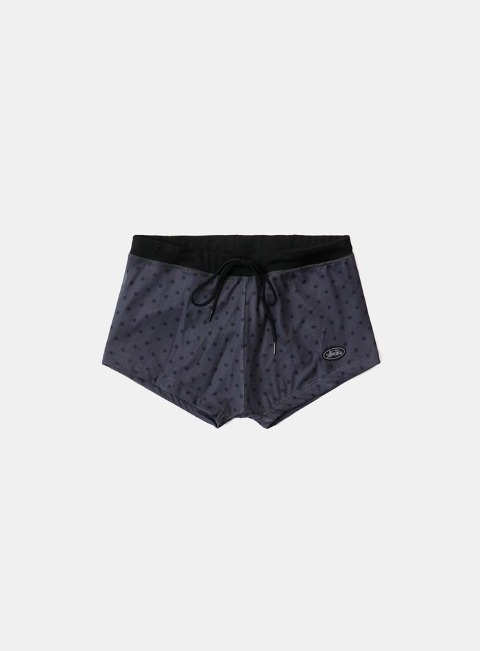 Splash Dot Boy Shorts - Charcoal