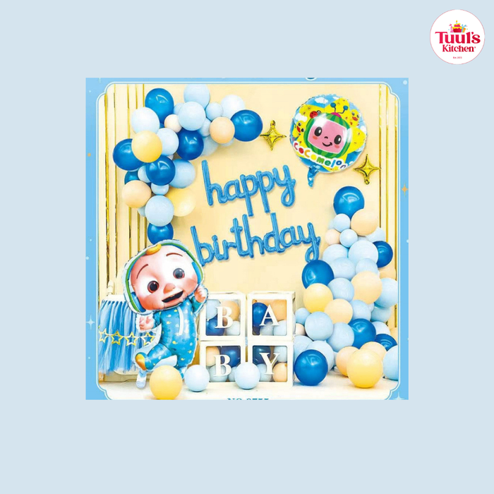 CocoMelon цэнхэр шаартай төрсөн өдрийн сэт