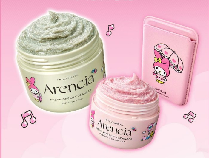 ARENCIA FRESH GREEN & ROSEHIP CLEANSER SET (oliveyoung my melody edition)
