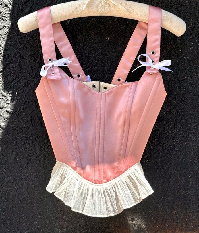 Peach Ruffle – Full Corset 
