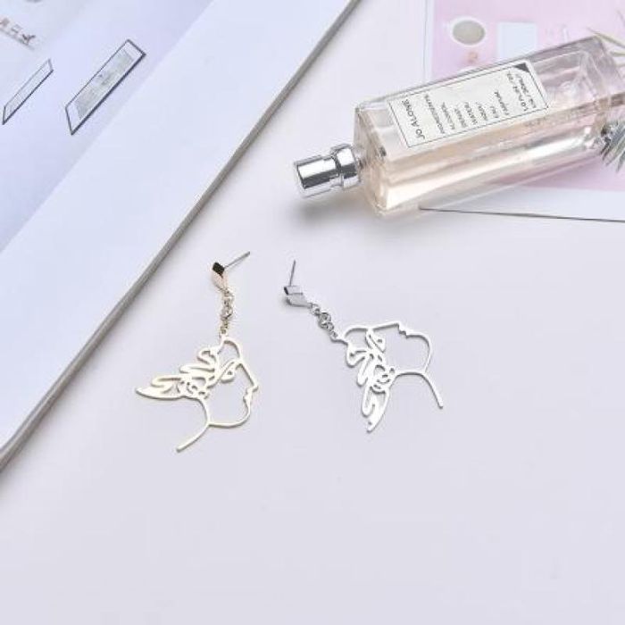 Retro Simple Style Face Dangle Earrings