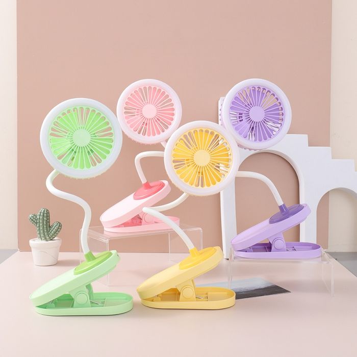 Colorful Summer Series Clip On Fan with Light YS-2327