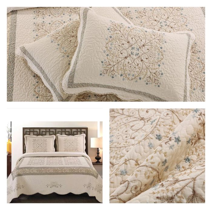 Том хэмжээтэй цэвэр даавуун, хатгамалтай бүтээлэг